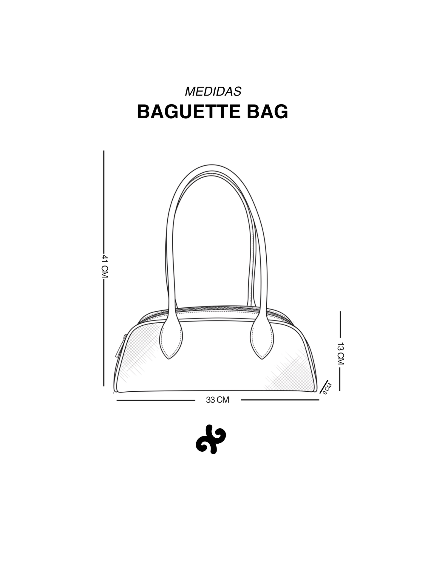 BAGUETTE BAG - MARRÓN OSCURO