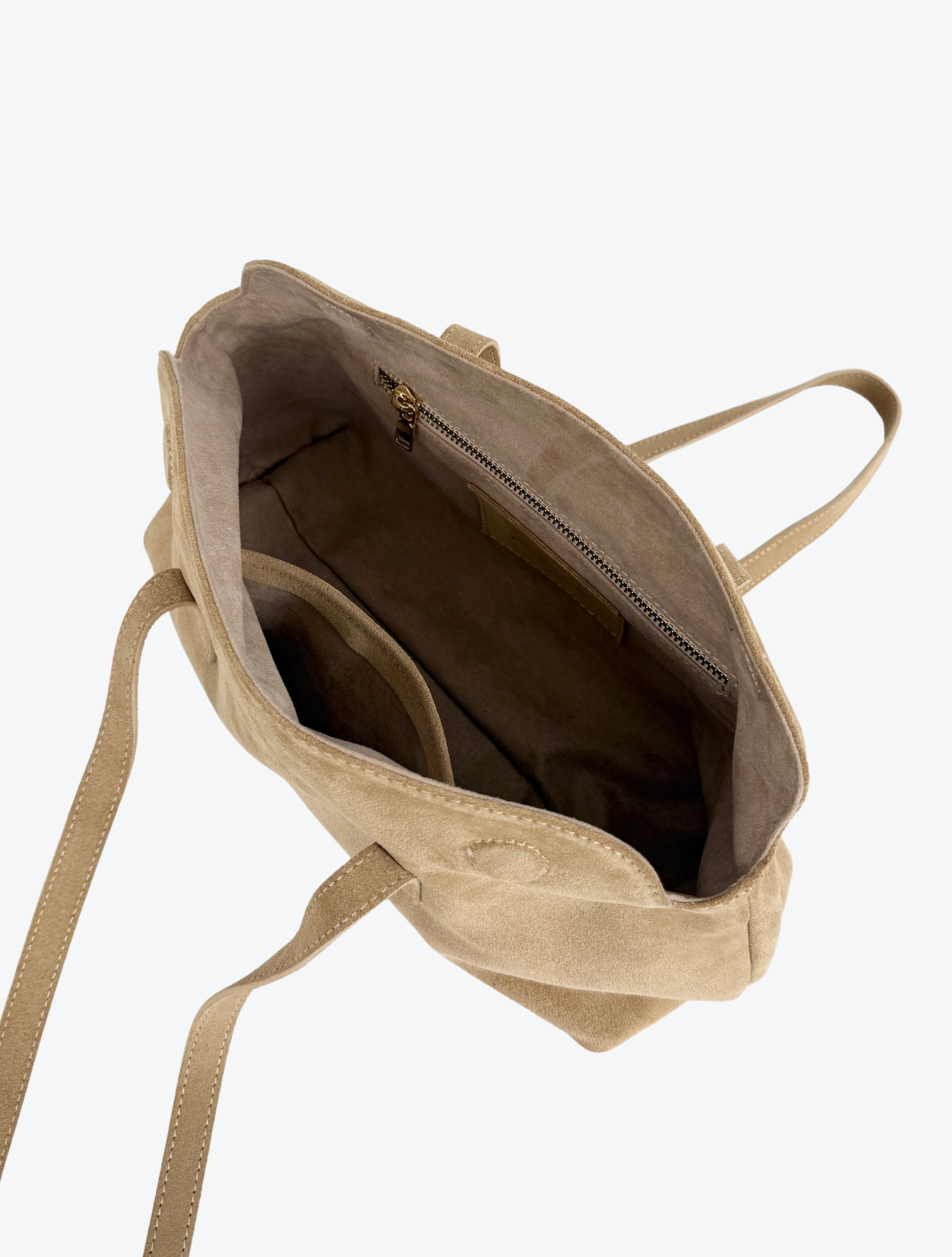 CAYETANA BAG GAMUZÓN - ARENA - Gallery 3