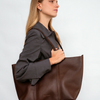 TOTE BAG VERSIÓN XL - MARRÓN OSCURO