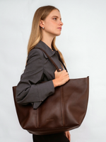 TOTE BAG VERSIÓN XL - MARRÓN OSCURO - Thumbnail 1