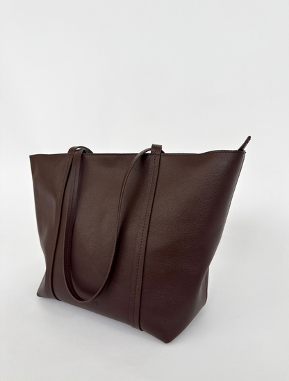 TOTE BAG REGULAR - MARRÓN OSCURO