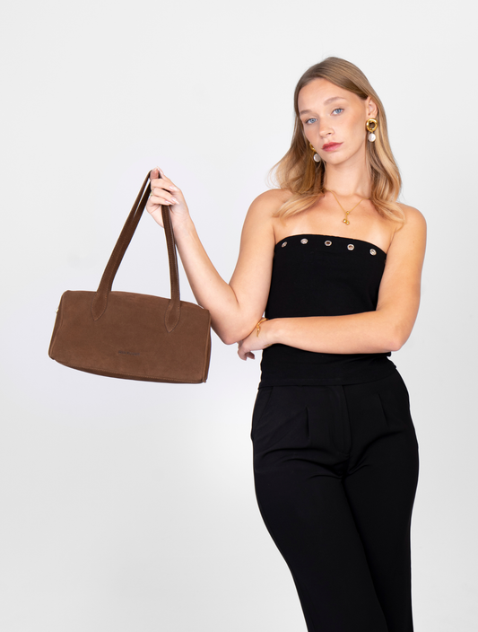 BROWNIE BAG - MARRÓN GAMUZÓN