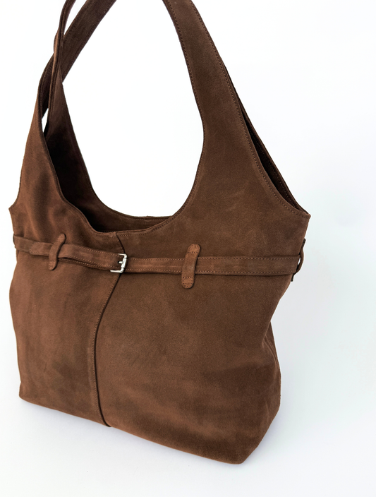ALICIA BAG - MARRÓN CLARO GAMUZÓN