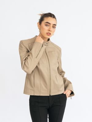 Casaca Biker - Ivory