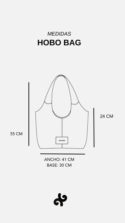 Hobo Bag Cuero - Repujado Natural