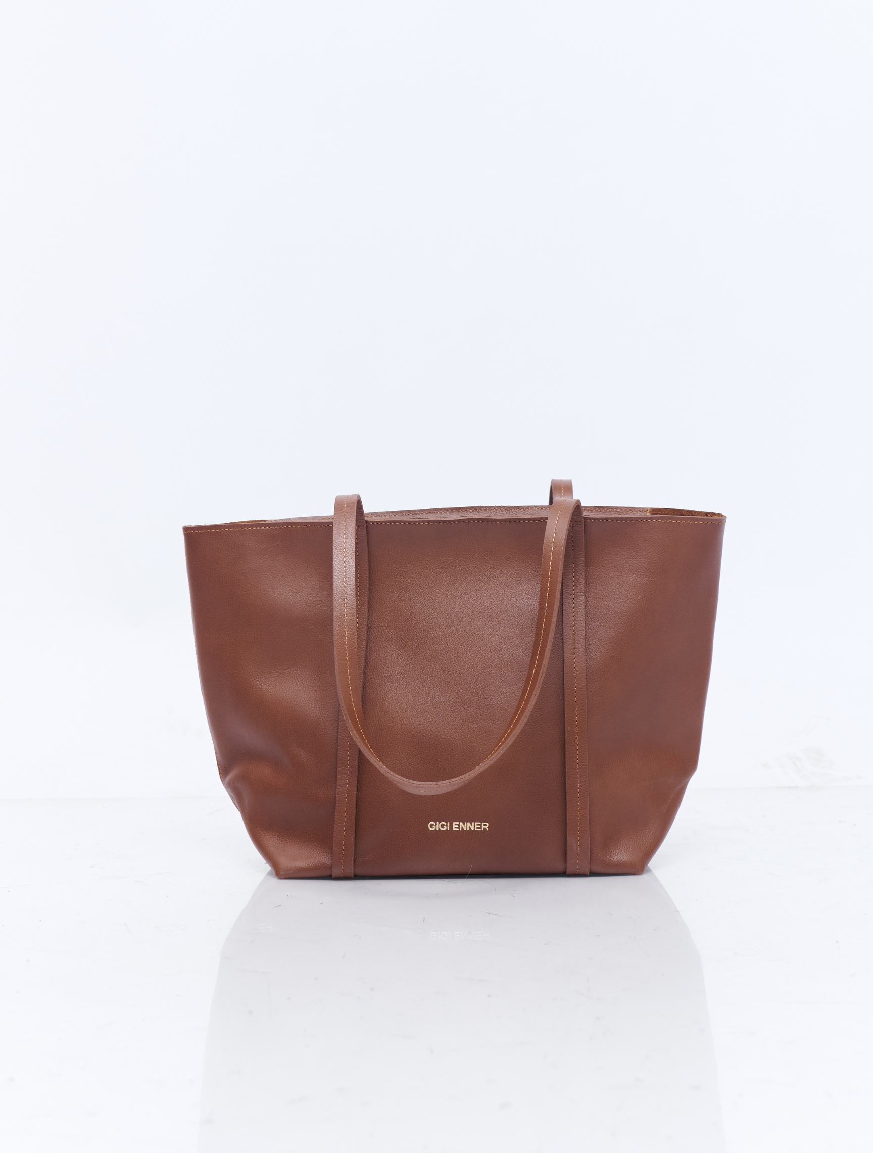 TOTE BAG REGULAR - CAMEL - Gallery 1